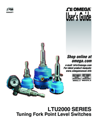 Thumbnail of document Manual - LTUR-2011 Threaded, Flanged, Tri-Grip Tuning Fork Level Switches
